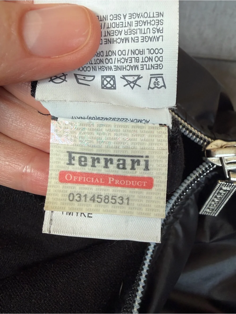 Ferrari x Puma Women’s Black Bomber Jacket Sz S